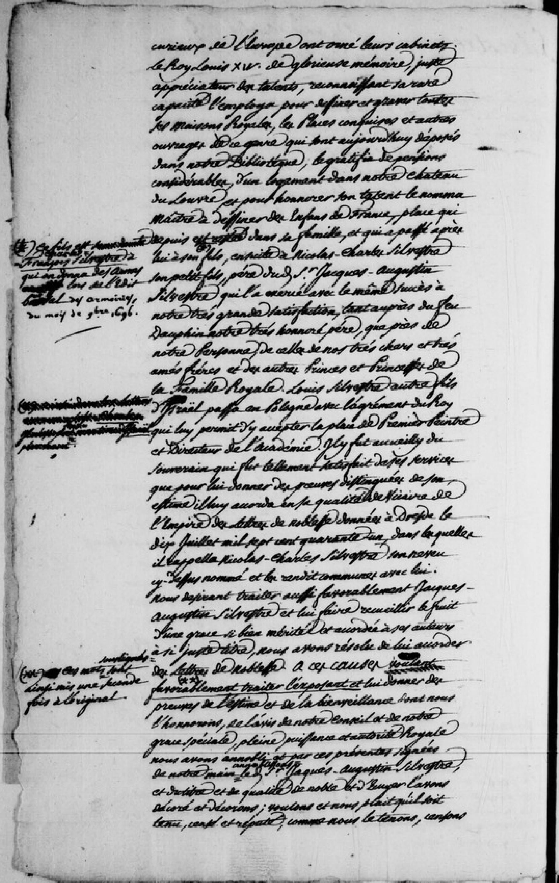  Lettres de noblesse pour Jacques Augustin de Silvestre - Page 2